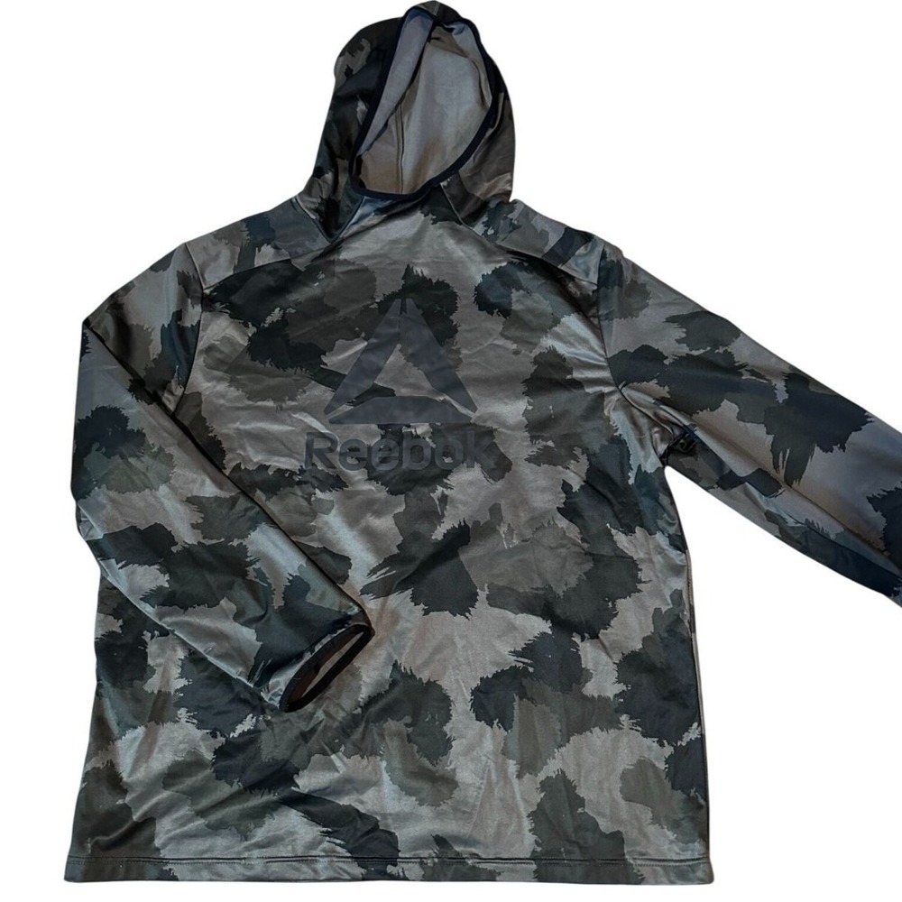 Reebok Camo Hoodie Shades of Gray size 2XL‎